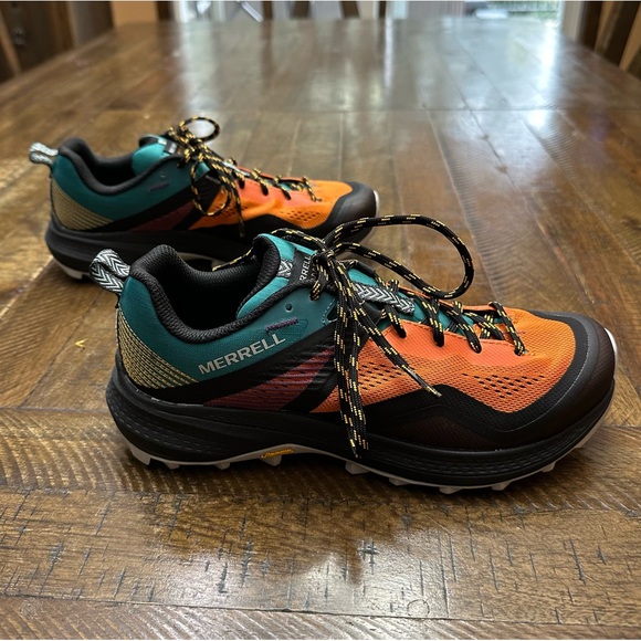 Merrell MQM 3 Trail Running Shoe, Size Women's 7.5, Color Teal/Orange - Picture 5 of 10